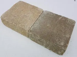 Pavé de jardin carré cordes - 15 x 15 cm. Ép. 6 cm
