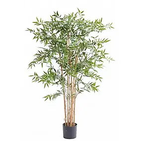 Bambou Japanese artificiel h.150 cm avec pot décoratif