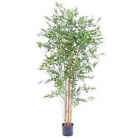 Bambou Japanese artificiel h.180 cm avec pot décoratif