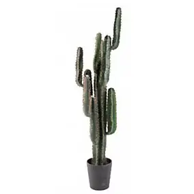 Cactus finger artificiel h.150cm avec pot décoratif