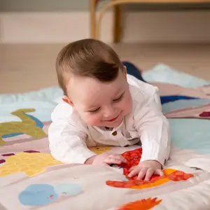 Tapis de parc réversible Les Amis Dinos