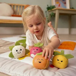 Les Dooballs Set de 4 balles doudous Potager
