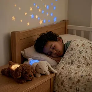 Peluche projecteur d'étoiles Dream Buddies Lapin