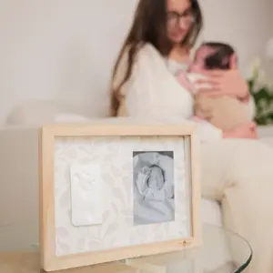 Cadre photo empreintes Classique Ivy Grey