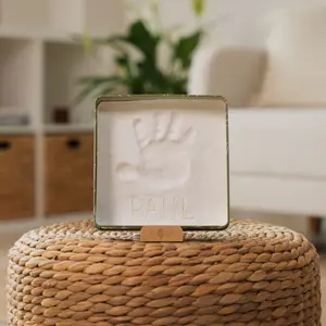 Boîte à empreintes Baby Box Carrée Olive Tree