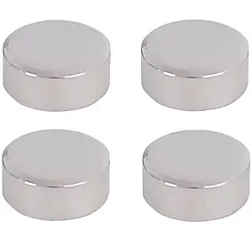 4 fixations rondes pour miroir Ø2cm chromées MPglass