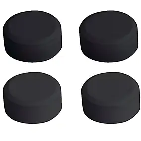 4 Fixations rondes pour miroir Ø2cm noires MPglass