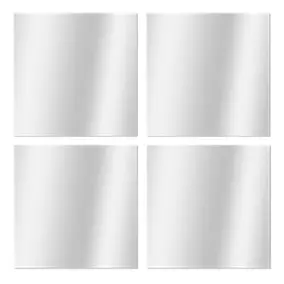 4 miroirs adhésifs carrés l.30 x H.30 cm MPglass