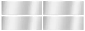 4 miroirs adhésifs rectangles l.45 x H.15cm Mpglass