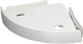 Étagère d'angle Best Of TV Snap Up coloris blanc capacité de charge maxi 4,5 kg l.25 x P.24 x H.4,5 cm