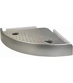 Étagère d'angle Best Of TV Snap Up coloris gris capacité de charge maxi 4,5 kg l.25 x P.24 x H.4,5 cm