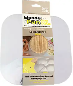 Couvercle en verre pour poêle 23 cm Best of TV Wonderpan