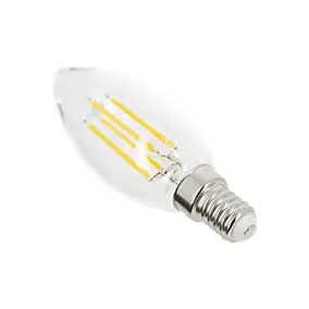 Ampoule LED E14 Flamme transparent IP20 470lm 5W 40W Xanlite blanc chaud