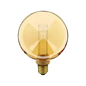 Ampoule LED E27 globe filament ambré 200 lm blanc chaud Xanlite