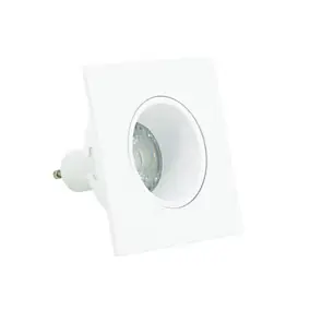 3 spots encastrables LED integrée blanc chaud IP20 2700K 345lm 5W rond Xanlite