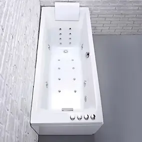 Baignoire balnéo droite Tenzo Wave 170x70 cm, by Spalina