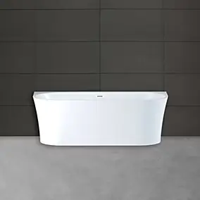 Baignoire semi-îlot murale Ruby 170x80 cm, by Spalina