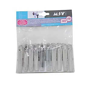 Pince à linge vendue par 10 MSV en inox