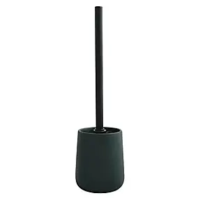 Brosse WC et support MSV Spirella Maonie corps céramique coloris vert foncé
