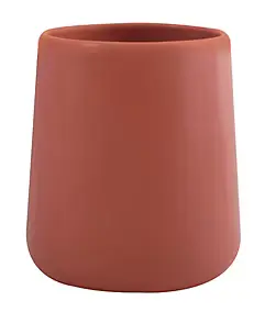 Gobelet MSV Spirella Maonie en céramique coloris terracotta Ø8,5 x H.10 cm