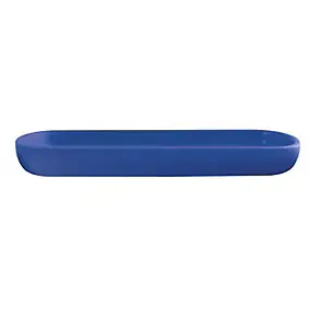 Plateau de salle de bains en céramique, bleu royal, MSV Maonie