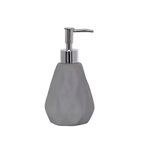 Distributeur de savon céramique gris foncé Louxor