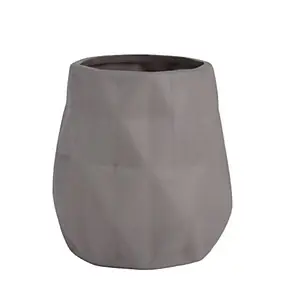 Gobelet porte-brosse à dents MSV Spirella Louxor en céramique gris foncé