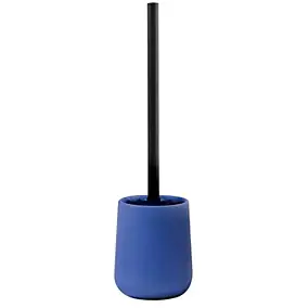 Brosse WC en céramique, bleu royal, MSV Maonie