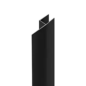 Joint à lèvre en 4 l.200 cm pour paroi de douche 5 mm, noir, Aurlane