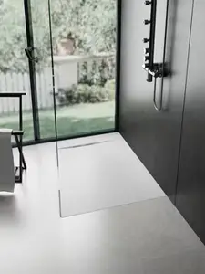 Receveur résine extra plat 80 x 120 cm blanc