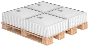Receveur de douche en résine SMC blanc effet pierre - 80 x 80 cm