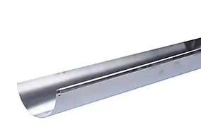 Gouttière zinc 1/2 Ø25 mm L.400 cm métallique