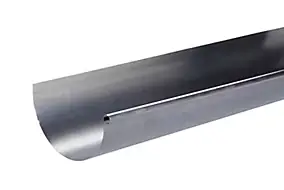 Gouttière zinc 1/2 Ø33 mm L.2 m métallique