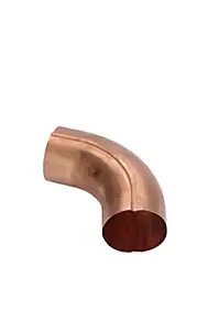 Coude cintré soudé cuivre Ø80 mm mâle / femelle