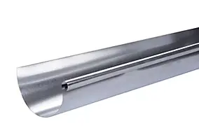 Gouttière acier galvanisé 1/2 Ø33 mm L.200 cm