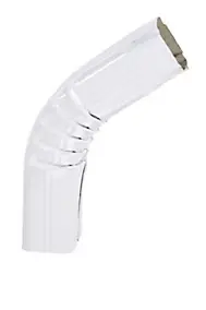 Coude frontal extérieur aluminium blanc L.8 cm