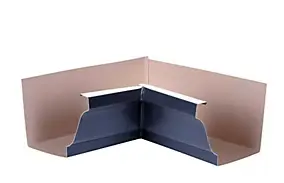 Angle intérieur aluminium bleu Ø33 mm