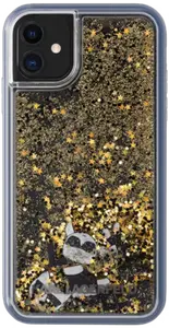 Coque Karl Lagerfeld Bling Bling avec breloques flottantes pour Apple iPhone 11, Or