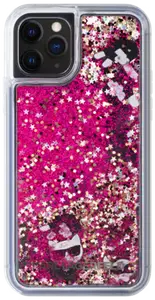 Coque Karl Lagerfeld Bling Bling avec breloques flottantes pour Apple iPhone 11 Pro, Rose