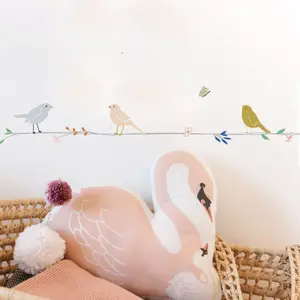 Frise adhésive Fleurs et Oiseaux (5 mètres)