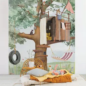 Papier Peint Panorama Ma cabane L (250 x 200 cm)