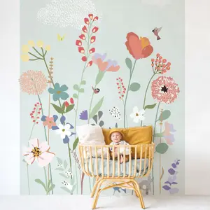 Papier peint panoramique Fleurs des champs (250 x 200 cm)