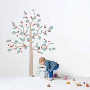 Sticker géant arbre Big Cherry Tree (180 cm)