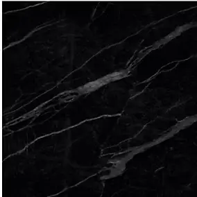 Crédence de cuisine auto-adhésive Caméléo aspect marbre noir l. 200 cm x H. 40 cm x ép. 0,2 mm