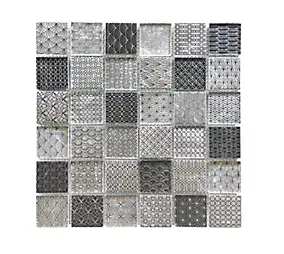 Mosaïque Tennessee noir et blanc 4,8 x 4,8 cm