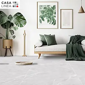 Carrelage sol intérieur effet marbre gris mat L.100 x l.100 cm x ép.10 mm, New Babylonia