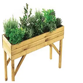 Carré Potager sur Pieds en Bois 120 cm