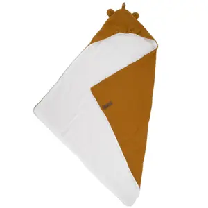 Cape de bain Boubou caramel (75 x 75 cm)