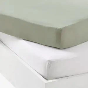 Lot alèse et drap housse Blanc-Ginky (70 x 140 cm)