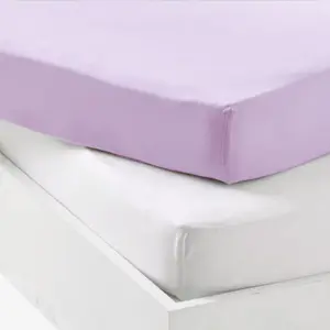 Lot alèse et drap housse Blanc-Parma (60 x 120 cm)